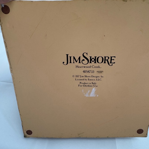 Jim Shore White Woodland Snowman 17.5" tall #4058733 Holidays New with tags - Picture 10 of 12